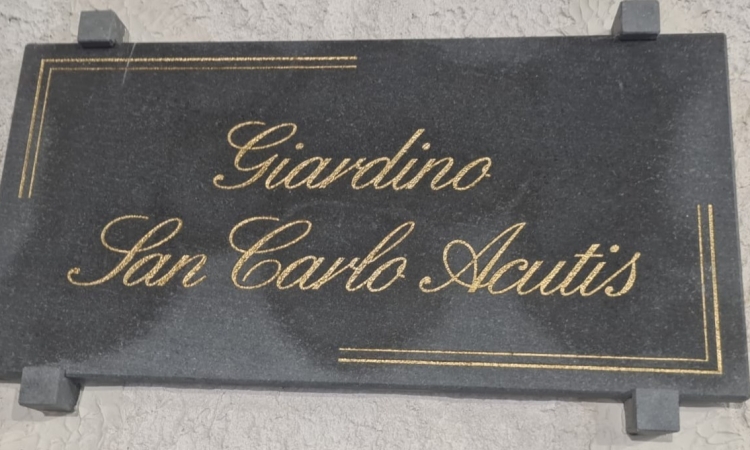Inaugurazione e Benedizione del “giardino San Carlo Acutis”